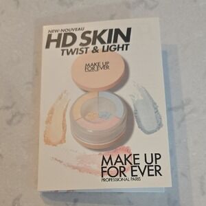 Make Up For Ever HD Skin Twist & Light Finishing Powder 4 Sample Cards 1.0 & 3.0